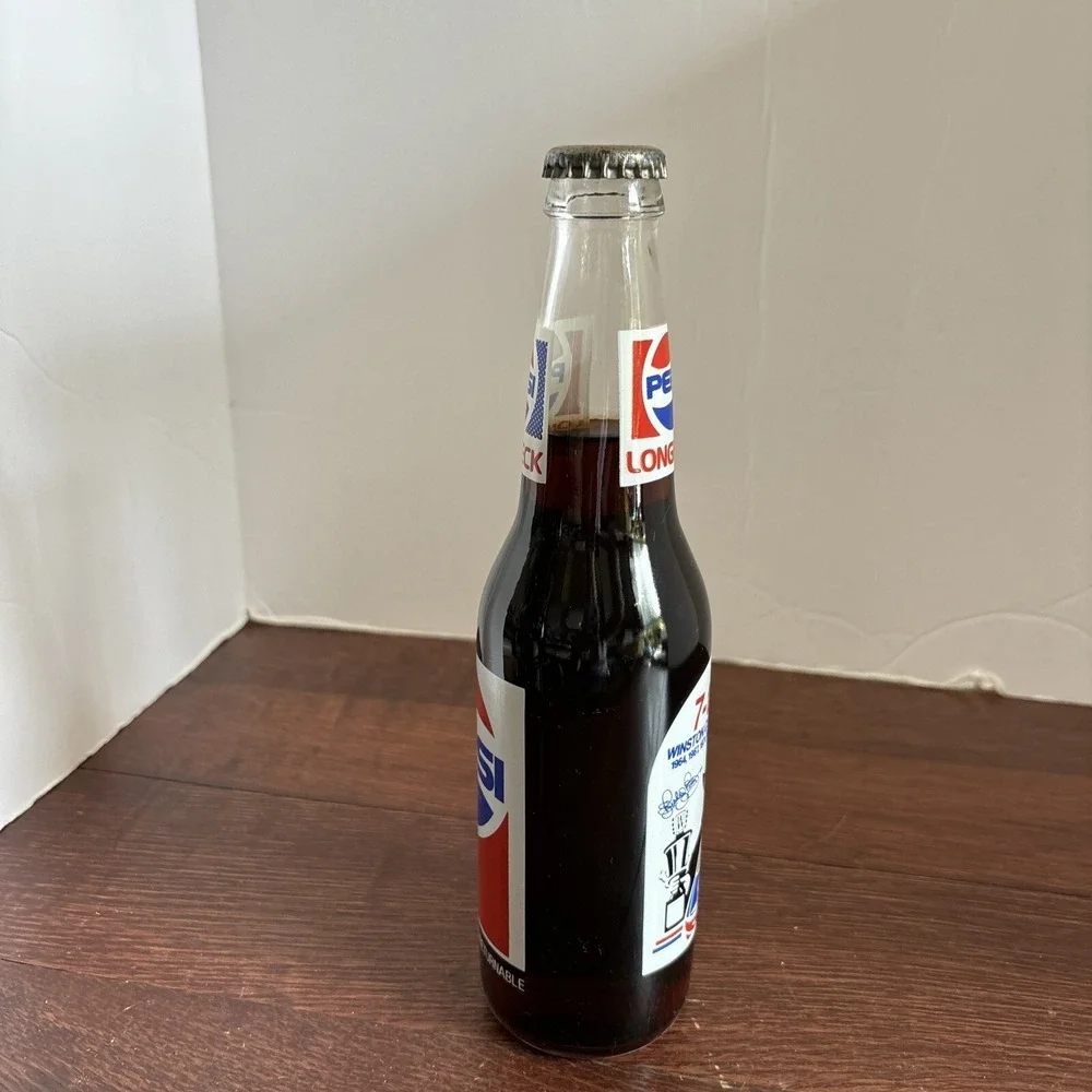 Vintage Pepsi Bottle Longneck Unopened Richard Petty 7-time Winston Cup Champion